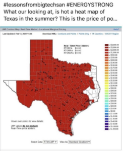 Texas power prices