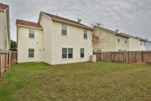 back of rental house